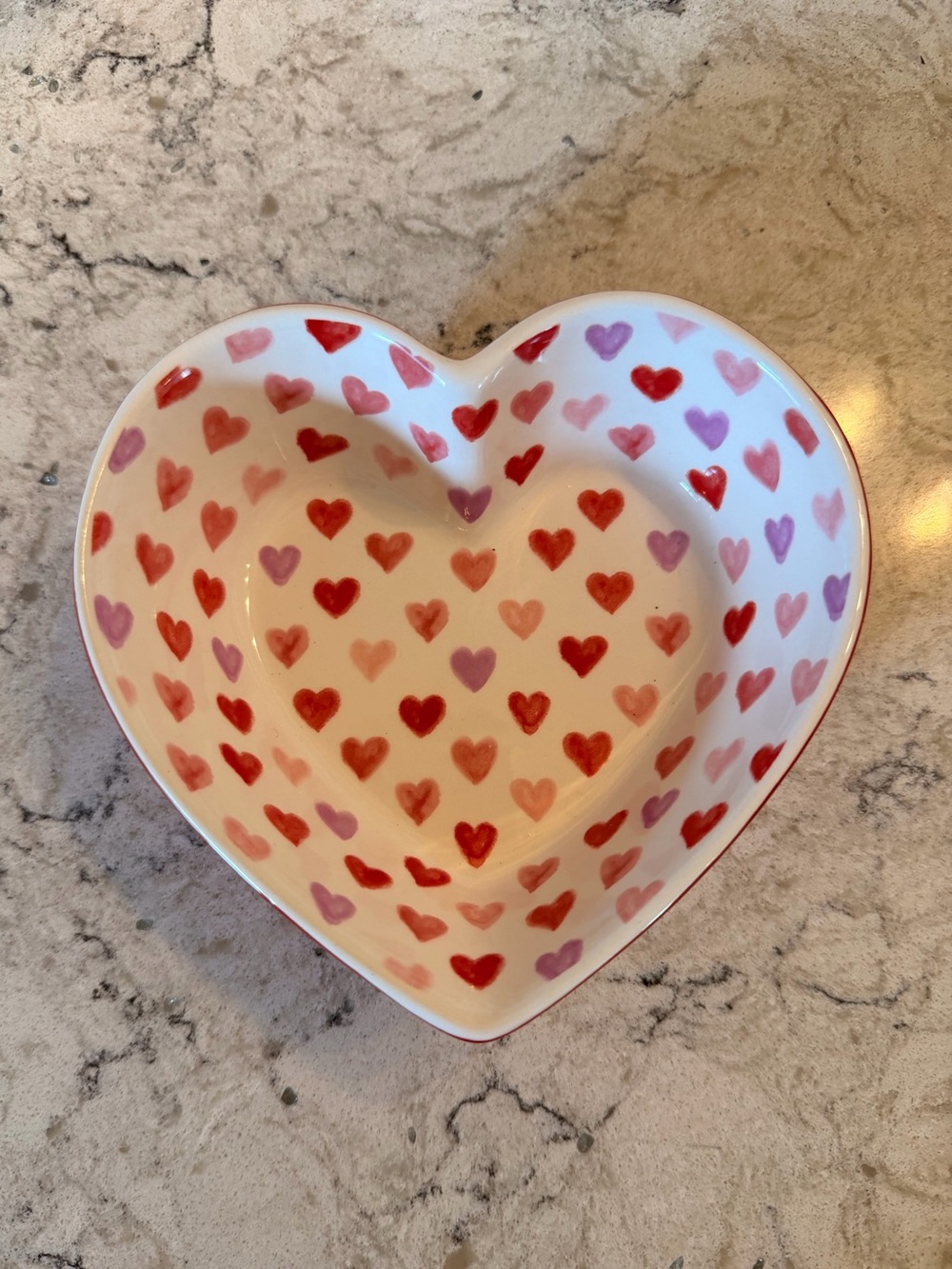 Like new Sur La Table Heart-Shaped Earthenware Bowl